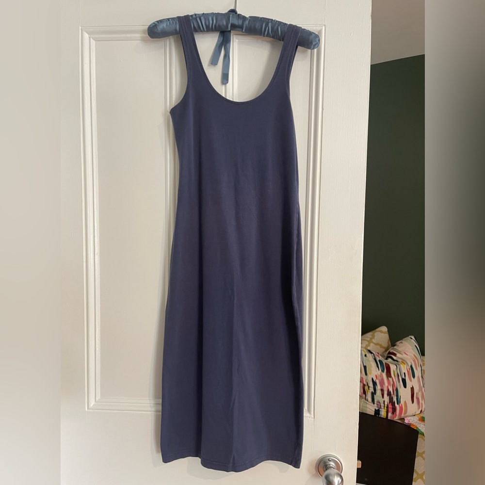 COPY - Downtown Betty stretch cotton/Lycra dress in denim blue Size S